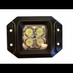 20 Watt LED Light Pair(Flange Mount) with Flood Pattern(Cree)E2 PAIR-Harness included