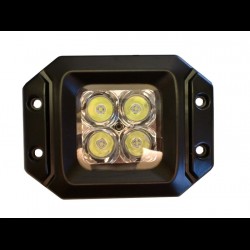 20 Watt LED Light Pair(Flange Mount) with Flood Pattern(Cree)E2 PAIR-Harness included